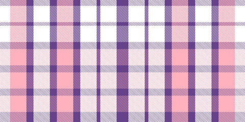 Gingham pattern background. Retro tablecloth texture. Abstract color full of Scott pattern. Pastel gingham seamless background for print on fabric. Vector art.