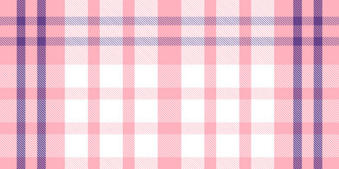 Gingham pattern background. Retro tablecloth texture. Abstract color full of Scott pattern. Pastel gingham seamless background for print on fabric. Vector art.