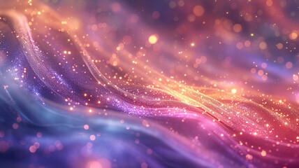 Prismatic streams of light intermingling with swirling glitter, creating a dazzling spectacle of radiant beauty.