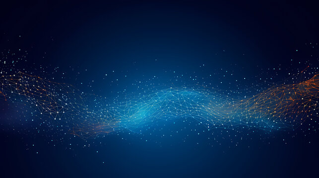 Starry sky gradient background with sparkling particles