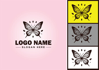 Butterfly logo vector art icon graphics for company brand icon Butterfly logo template