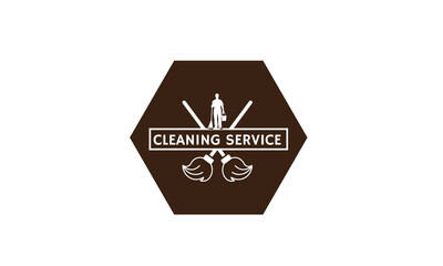 Cleaning Service Business logo design, Eco Friendly Concept for Interior, Home and Building