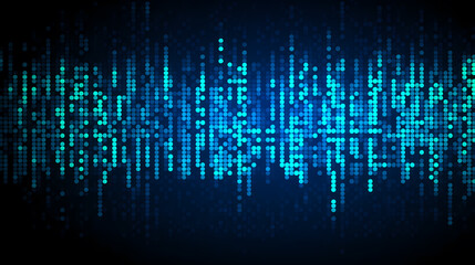 Fototapeta premium Abstract technology particles background