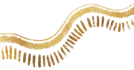 Gold frame paper frame 