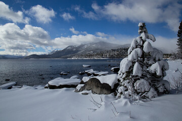 Lake Tahoe Winter Snow Storm