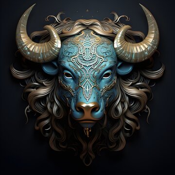 zodiac signs, Taurus, astrology, runes, metal medallion, medallion, analysis of horoscopes, celestial sphere with peaks at the poles of the ecliptic