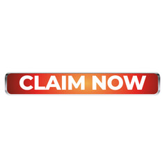 Claim now Call to action Button on a transparent Background	
