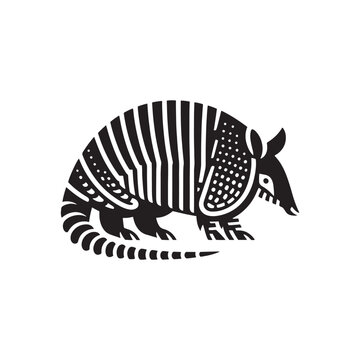 recommend clip art: "Shielded Shadows Vector art: Armadillo Vector Silhouette, Perfect for Nature Designs, Wildlife Themes, Armadillo illustration.