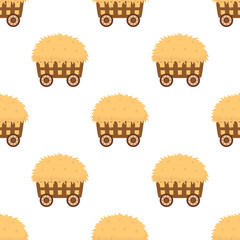 seamless pattern with hay