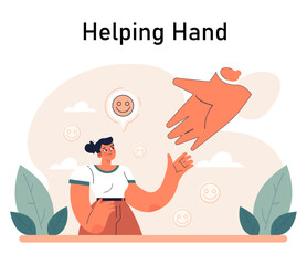 Positive relationships. Loving family connection and friends support.