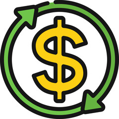 Money Cycle Arrows Icon