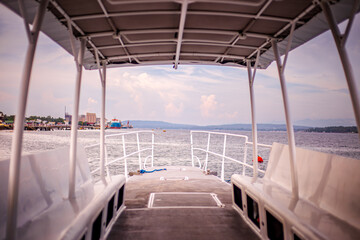 Boat by the Beach in Samal Island Philippines