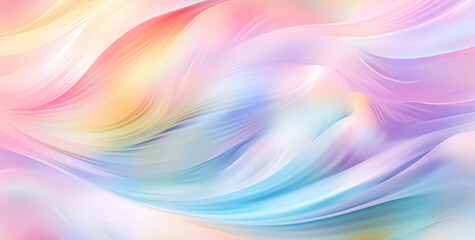 Obraz premium A fluid abstract background with swirling pastel colors creating a dreamlike liquid effect.