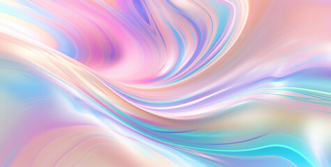 Obraz premium A fluid abstract background with swirling pastel colors creating a dreamlike liquid effect.