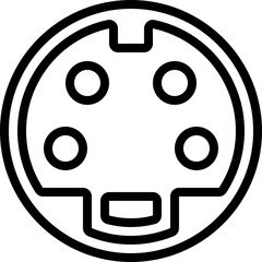 PS 2 Cable Port Icon