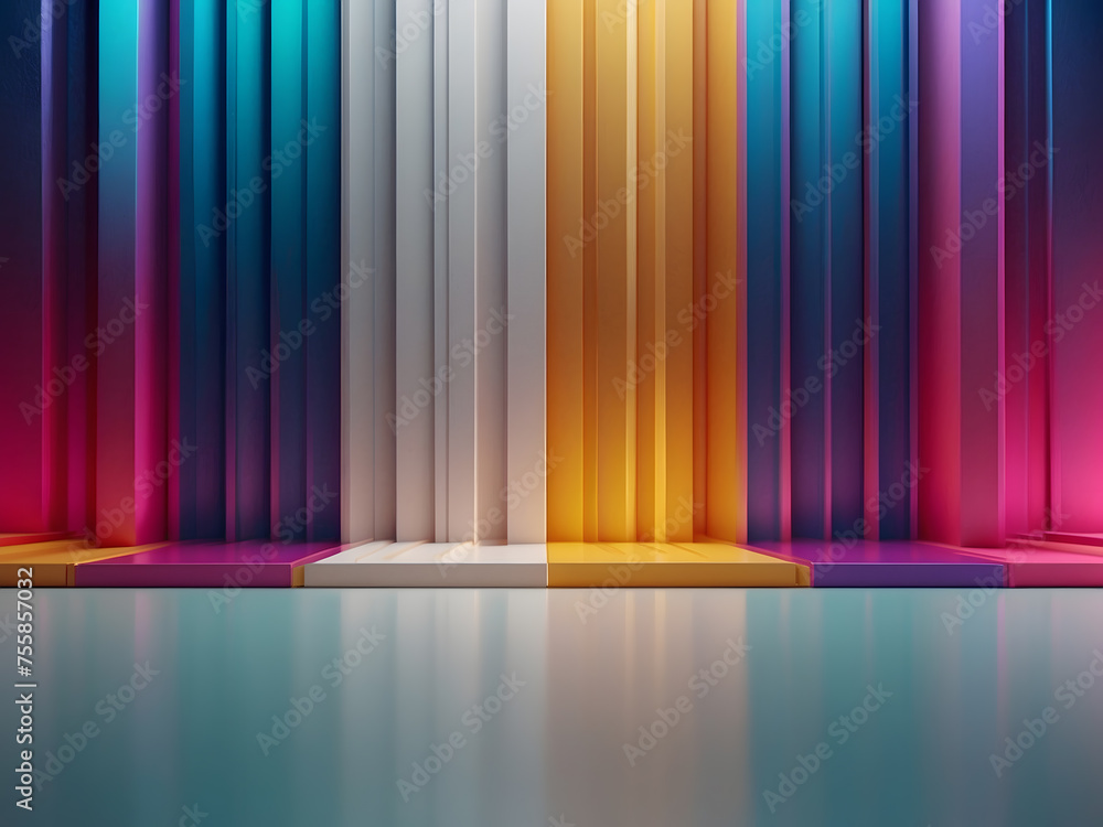 Poster abstract 3d business background design with copy space, minimal style backdrop for presentations and