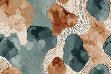 Abstract watercolor background. Hand-drawn watercolor texture. Vector illustration.