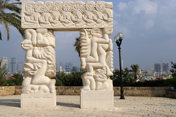 Fototapeta na wymiar Tel Aviv Israel 01/07/2024. Tel Aviv is a city on the Mediterranean Sea in Israel.