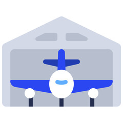 Aeroplane Hangar Icon