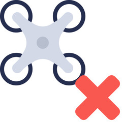 No Drone Flight Icon