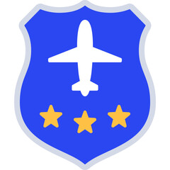 Airport Security Badge Icon
