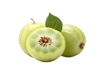 guava fruits isolated on transparent background