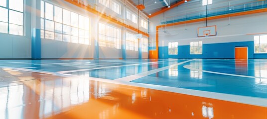 Blurred sport abstract background with copy space for advertising and text placement