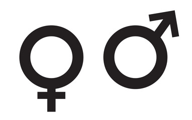 Gender symbol vector