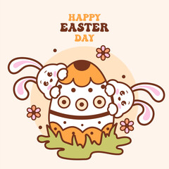 HAPPY EASTER DAY (ORANGE) | PASCUA