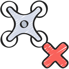 No Drone Flight Icon