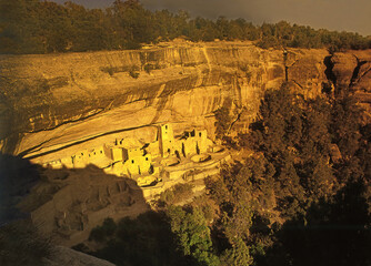 Cliff Palace in Mesa Verde National Park, USA, Colorado, World Heritage Site by UNESCO