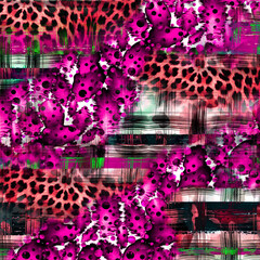 Colorful Pattern Study,Leopard,Dress Designs.Textile,Fabric,Pillow and Modern Collage Pattern,gorgeous patterns to be printed on digital print dress,fashion designs,printing,fashion	
