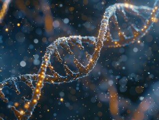 DNA helix structure, biotechnology and genetic research.