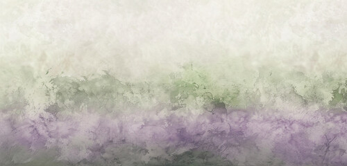 A high-resolution image depicting a mottled background with a soft blend of lavender purple and moss green, reminiscent of a misty morning in the countryside
