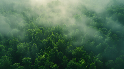Sustainability net zero carbon negative forest nature. generative ai  - obrazy, fototapety, plakaty