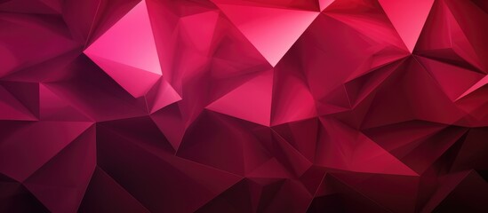 Modern abstract geometric background in dark pink.