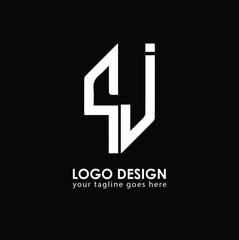 QJ QJ Logo Design, Creative Minimal Letter QJ QJ Monogram