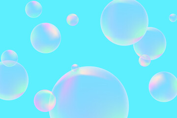 Modern realistic water bubbles, great design for any purposes. Brochure template layout. Communication concept. Brochure, leaflet, flyer, cover template.