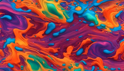 thick liquid rainbow swirl