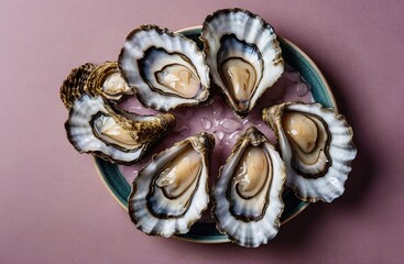 Purple Artistic Pattern of Cockles 