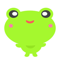 Cute Frog Character Icon Graphic Clipart Cartoon
