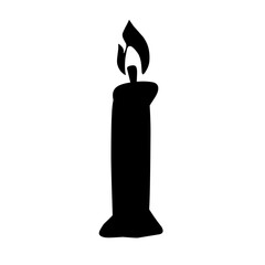 Candle Silhouette Ilustration