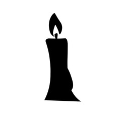 Candle Silhouette Ilustration