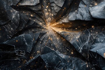 Interstellar space made out of fragments of a star atlas