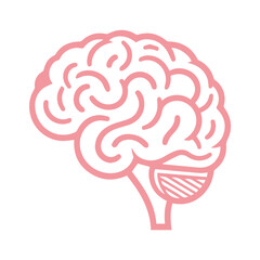 Human brain medical vector icon