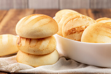 Delicious and nutritious almojabanas or pandebono, a food based on cassava flour and cheese