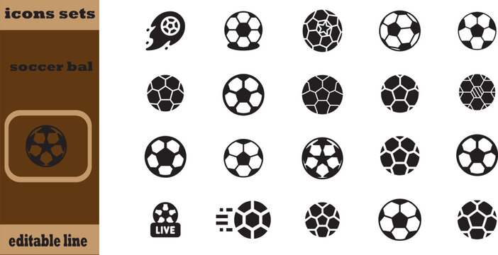 Soccer ball icon. football simple black style, Vector illustration.