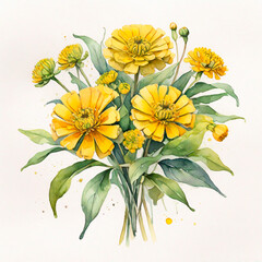 bouquet of yellow flowers