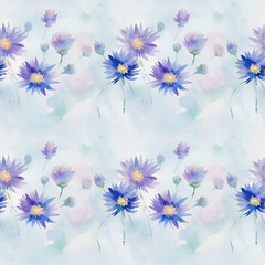 Fototapeta na wymiar seamless watercolor floral abstract colorful wallpaper