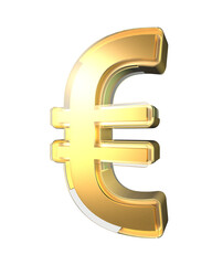 golden euro symbol